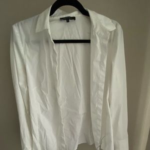 Lafayette 148 White Button Down